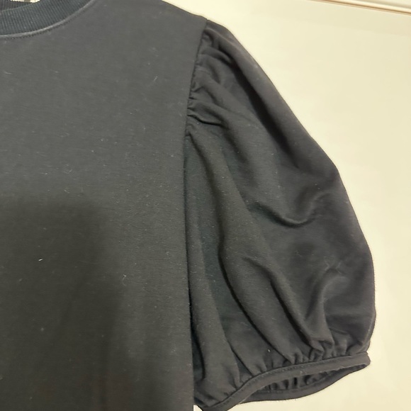 ENGLISH FACTORY Puff Shoulder Mixed Media Minidress - Picture 8 of 11